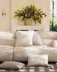 Textured Bouclé-Style 18" Throw Pillow Cover - Cloth + Cabin