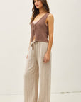 Kyra 29" Striped Linen Pants - Cloth + Cabin