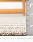 Ocean Striped Beige Brown Indoor/Outdoor Area Rug
