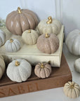 Concrete Pumpkins / White - Cloth + Cabin