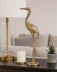 Gold Crane Gleaming Figurine - Cloth + Cabin