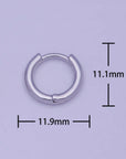 Silver Huggie Earring