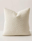 Textured Bouclé-Style 18" Throw Pillow Cover - Cloth + Cabin