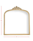 Aria Antique Vintage Brass Wall Mirror Metal