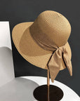 Summer Elegant Beach Bow Straw Hat_CWAH3407 - Cloth + Cabin