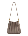 Carrie Mushroom Pleated Vegan Shoulder Bag