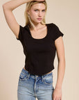 Juliette Scoop Neckline Tee - Cloth + Cabin