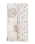 Charlie 2-pc. Farmhouse Tractor/Dot Swaddle Set