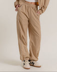 Mariah Anorak Fabric Side Piping Track Pants