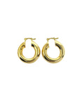 18k Gold Filled Thick Small Hoop Earrings - Cloth + Cabin
