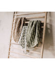 Blomma Block Print Dishtowel - Cloth + Cabin
