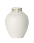 White Ceramic Modern Vase - Cloth + Cabin