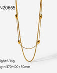 Multilayer Gold Necklace - Cloth + Cabin