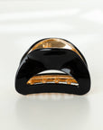 Nadia Solid Curved Metal Claw Clip - Cloth + Cabin