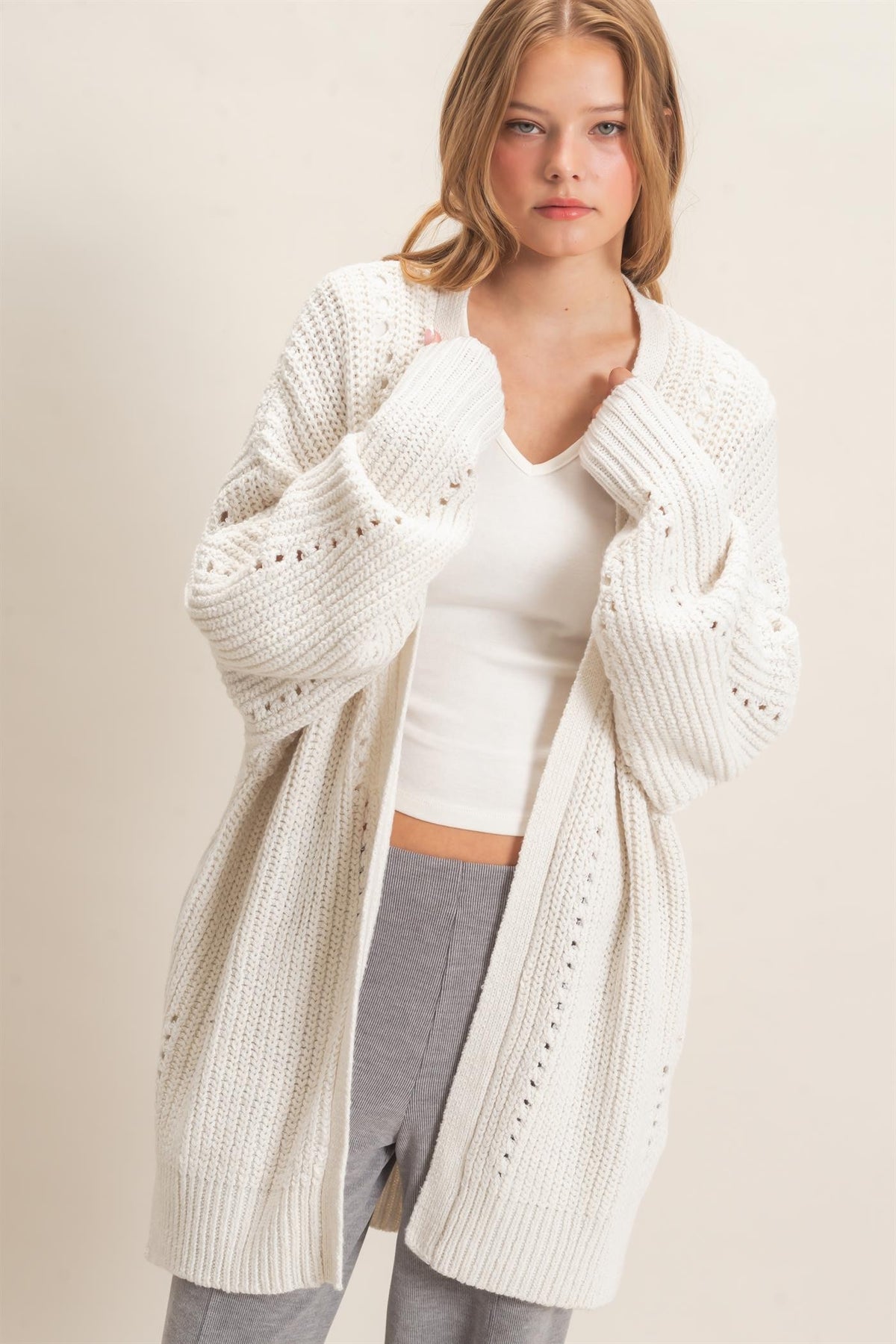Alison Open-front Cardigan