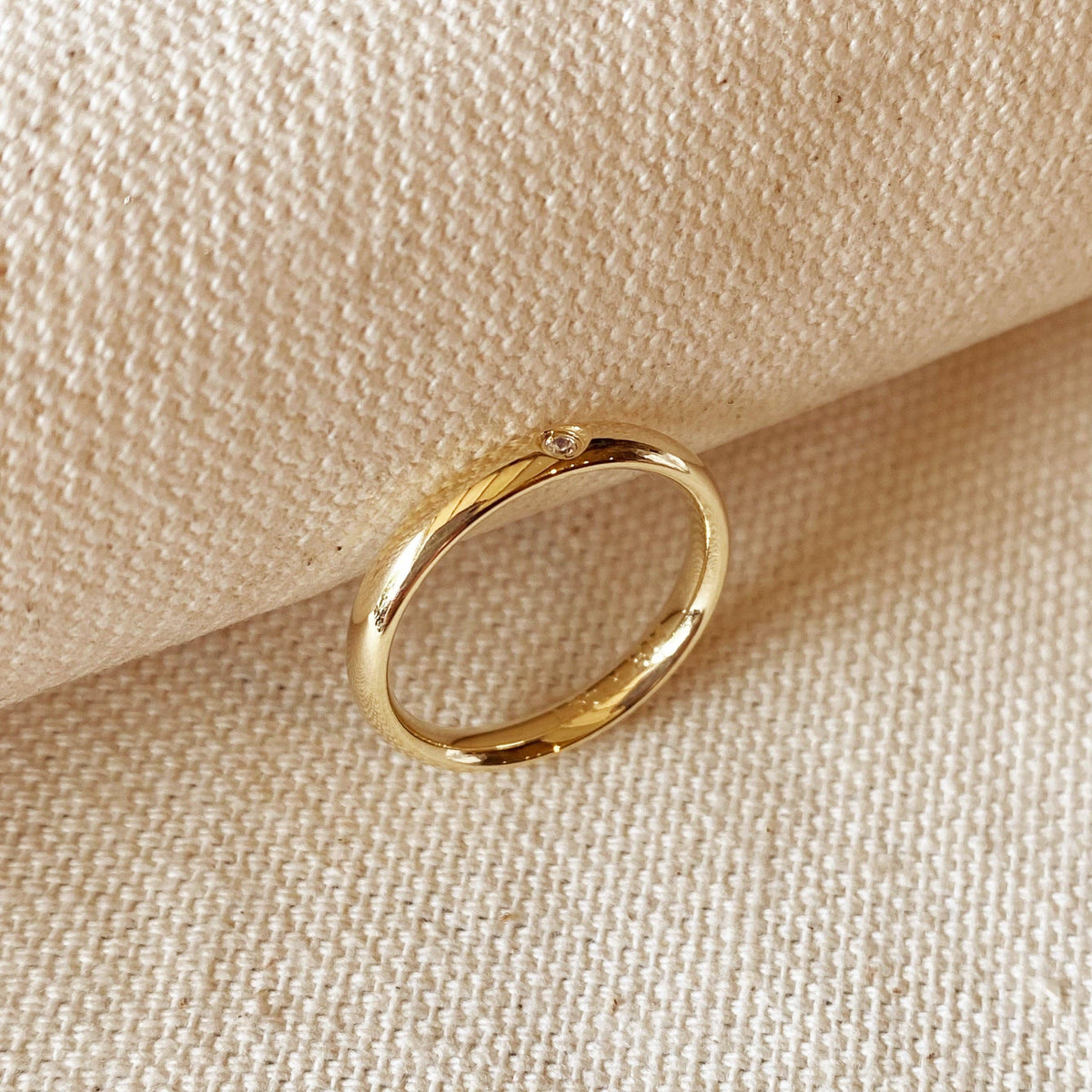18k Lizzie Cubic Zirconia Ring