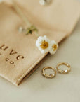 Alice Diamond Hoops - Cloth + Cabin