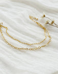 Dainty Double Chain Gold Bracelet