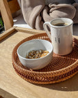 Circle Rattan Trays - Cloth + Cabin