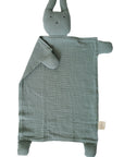 Organic Cotton Muslin Sage Bunny Lovey Blanket