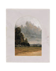 4x6 Ruth Arched Marble Photo Frame White