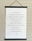 Handmade Paper Print, Invisible Thread Inspirational Sign - Cloth + Cabin