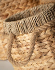 Woven Baskets w/ Rope Handle - Cloth + Cabin