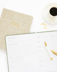 Undated Weekly Planner, Flax