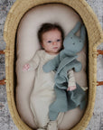 Organic Cotton Muslin Sage Bunny Lovey Blanket