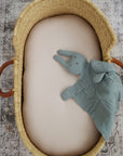 Organic Cotton Muslin Sage Bunny Lovey Blanket