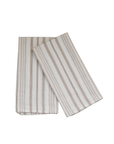 Stripe Dish Towel in Nougat / Set of 2 - Cloth + Cabin