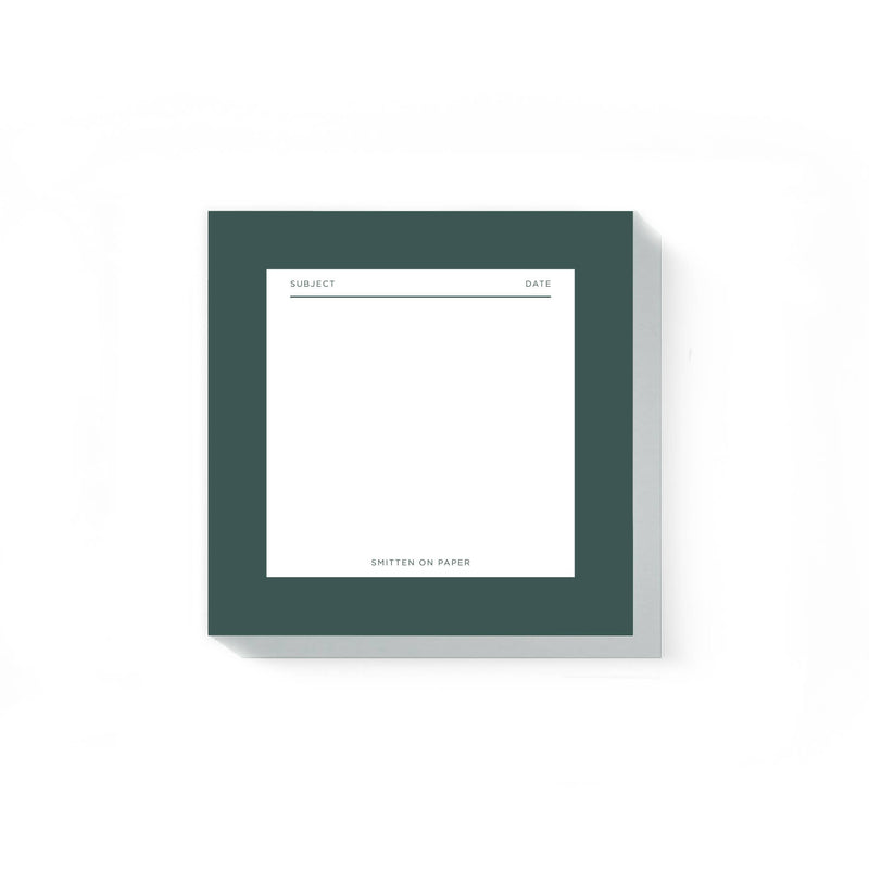 Green Square Chunky Notepad - Cloth + Cabin