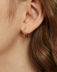 Ariel 18k Gold Twist Hoop Earring - Cloth + Cabin
