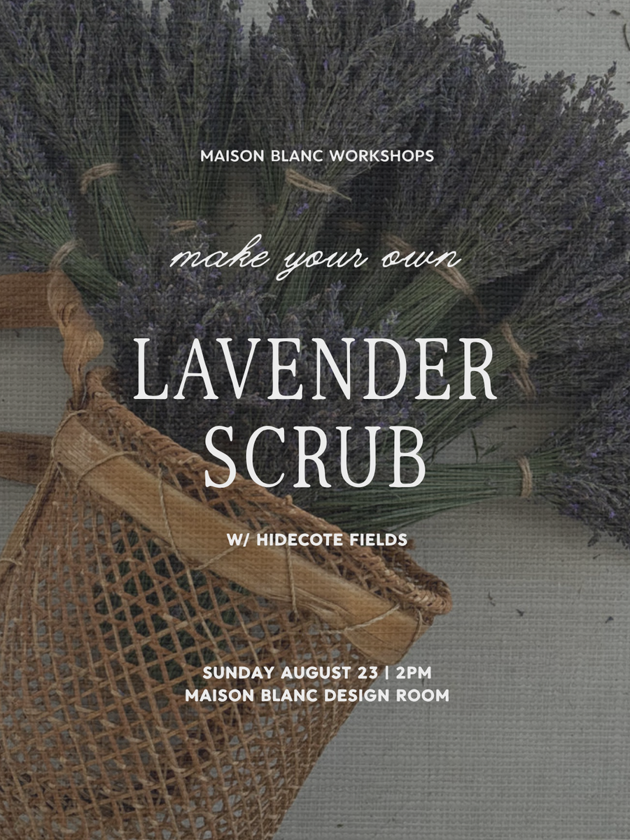 Lavender Body Scrub Workshop