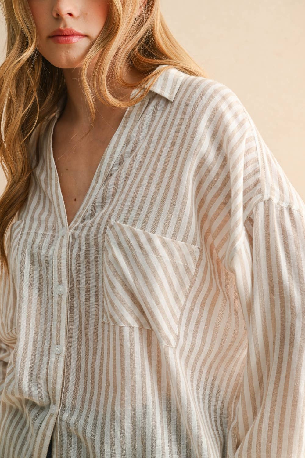 Lyla Striped Button Down Shirts