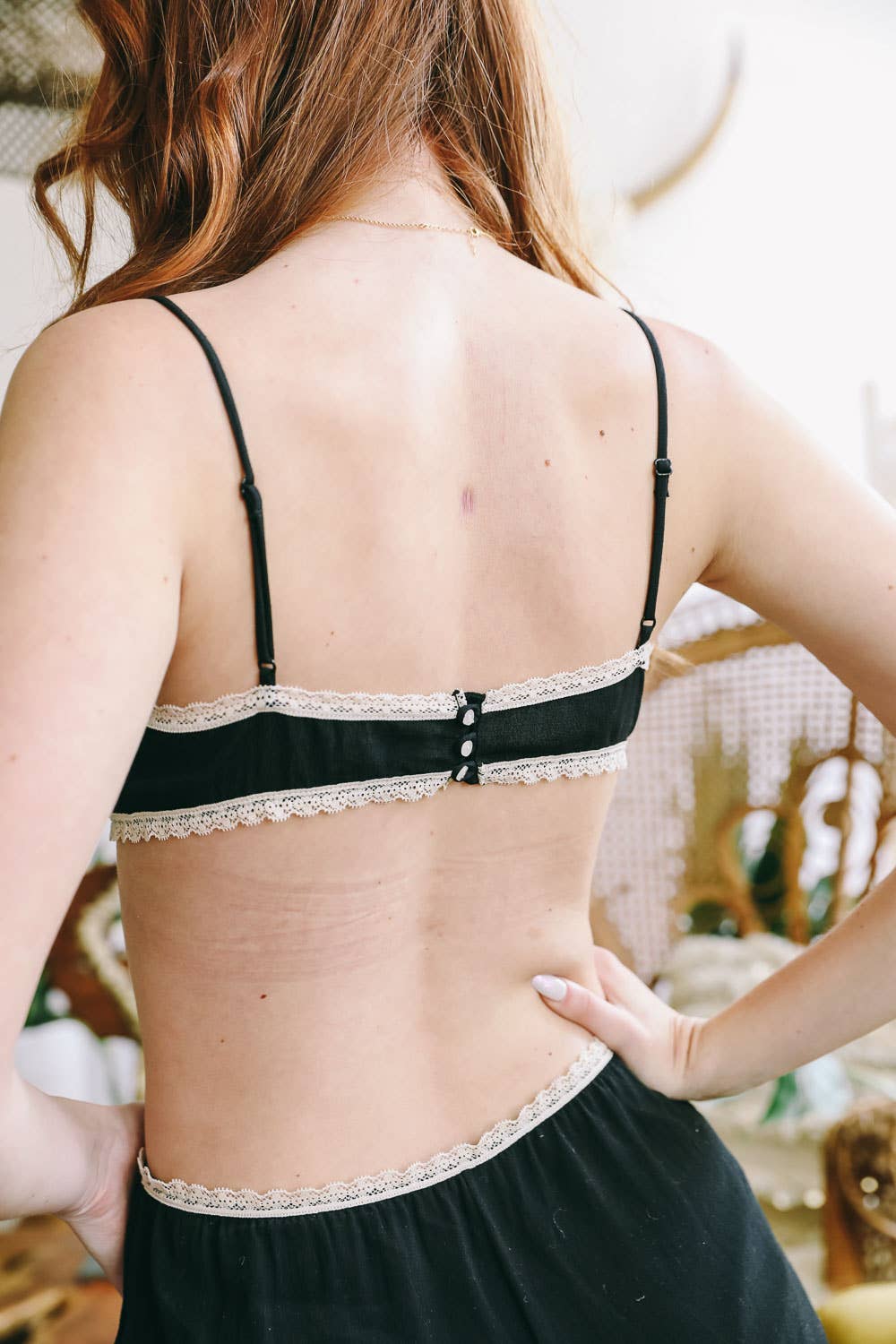 Susie Retro French Lace Trim Shorts - Cloth + Cabin