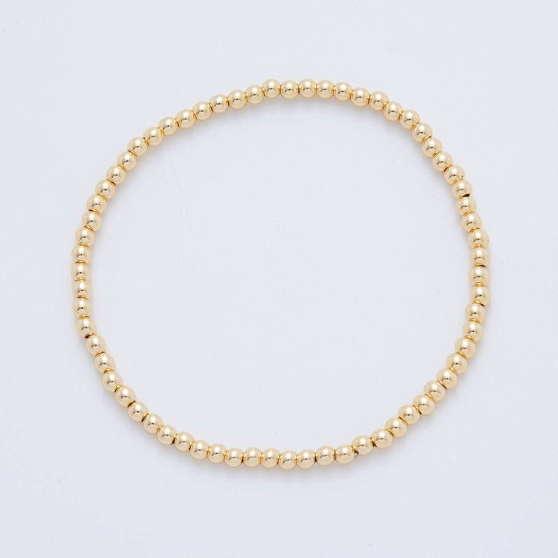 3mm Minimalist Round Ball Stretch Bracelet