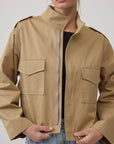 Monique Modern Cropped Utility Jacket