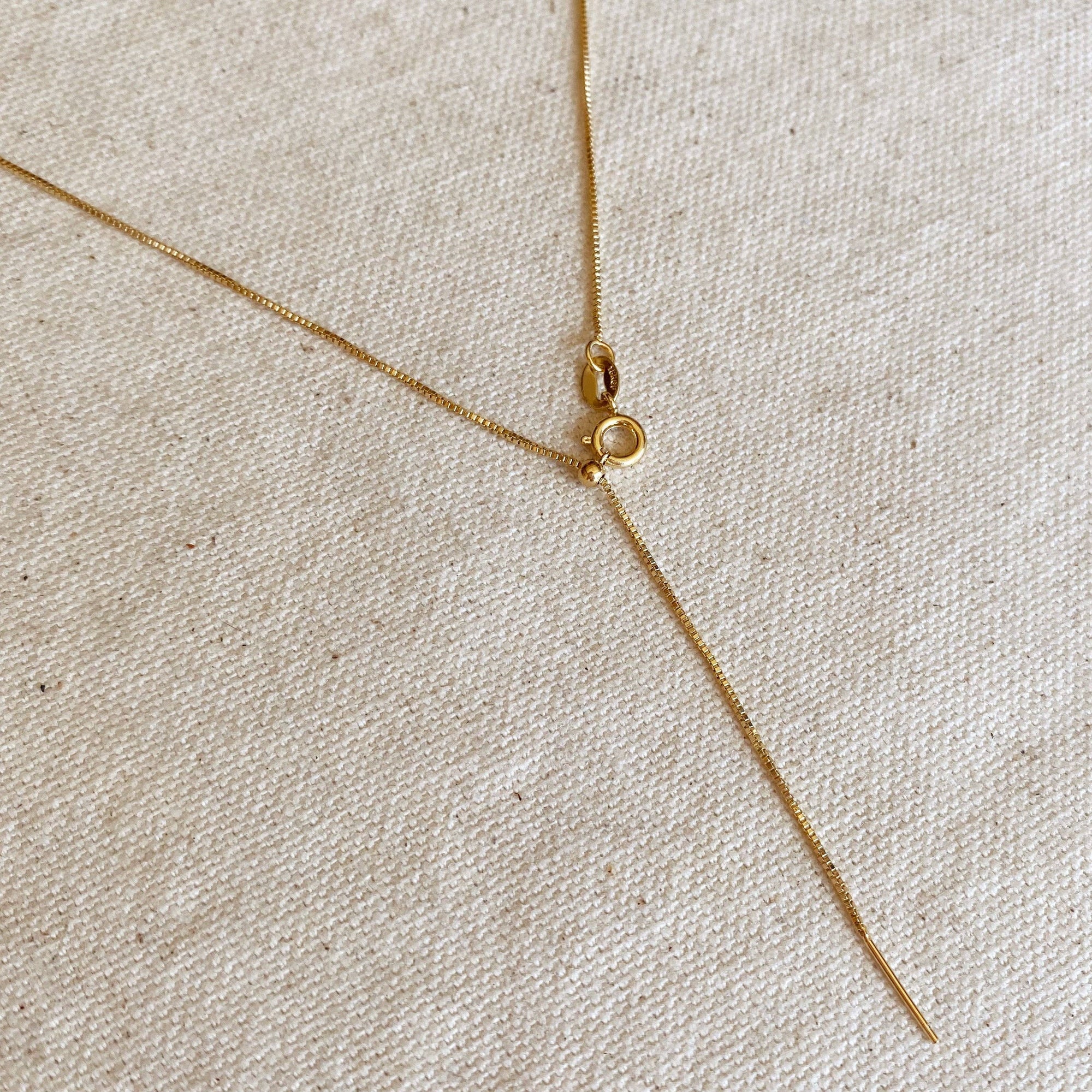 18k Gold Filled Adjustable Sizing Necklace - Cloth + Cabin