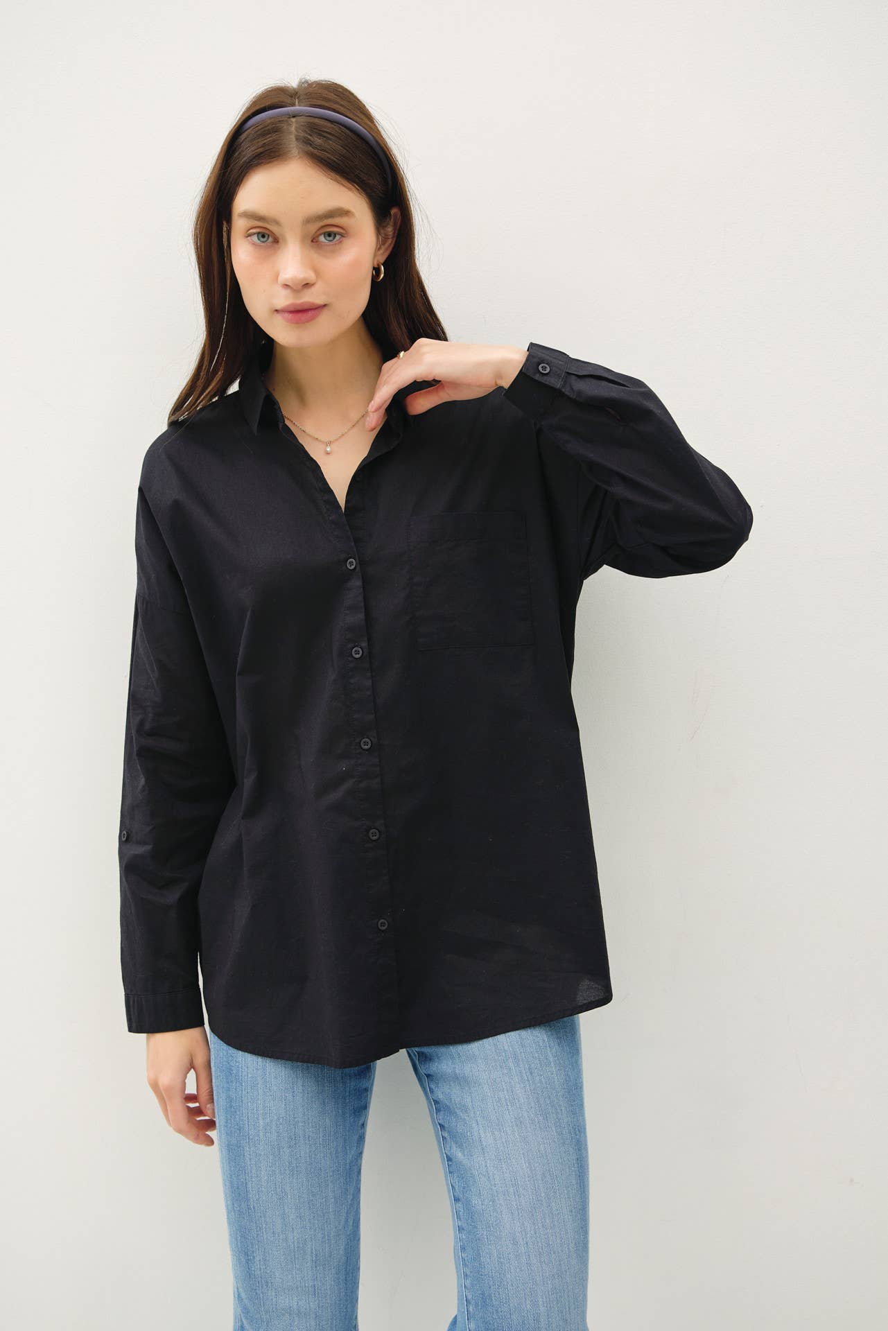 Julianne Oversized Cotton Shirt - Cloth + Cabin
