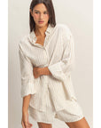 Hailee Striped Button-Up Shirt - Cloth + Cabin