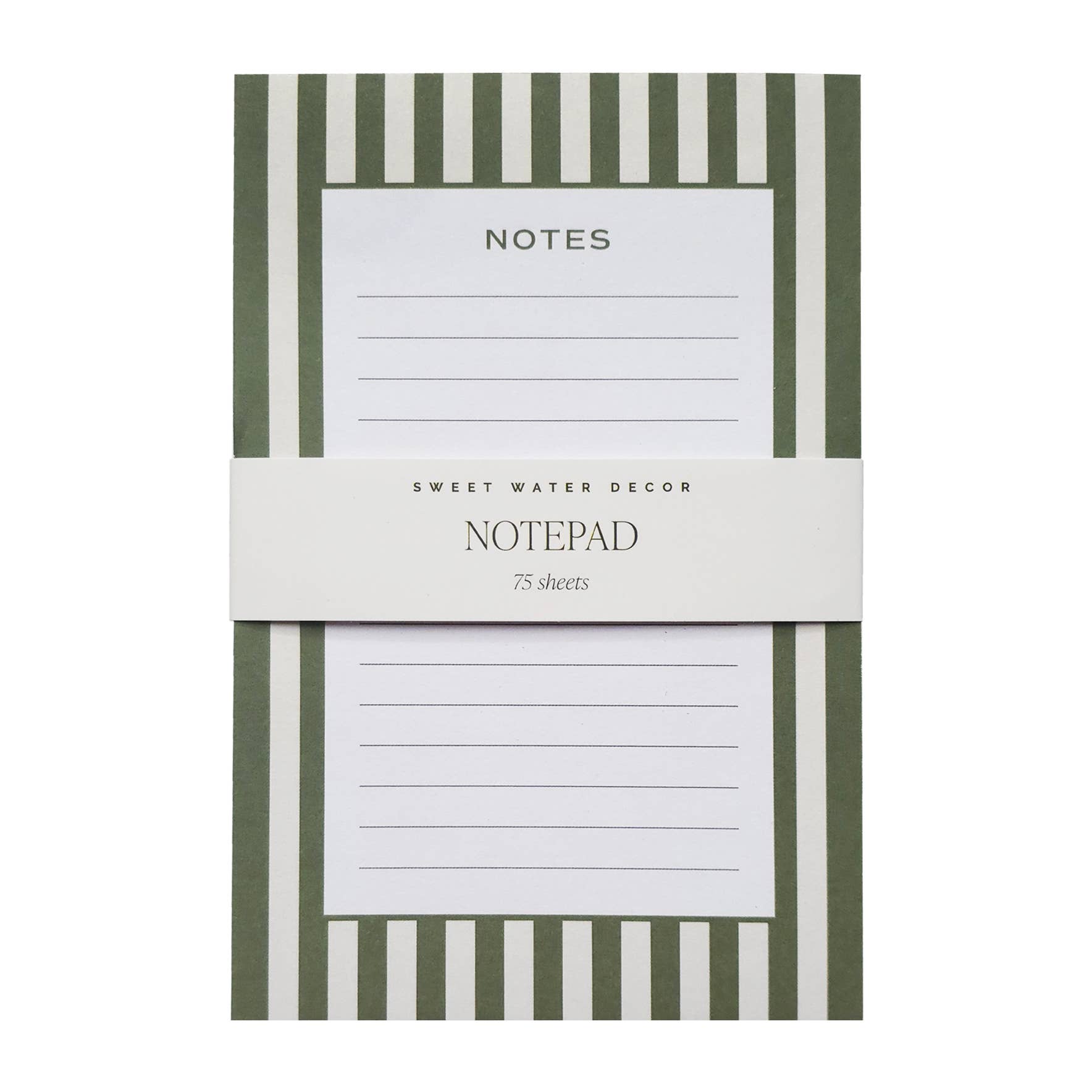 Striped Notepad - Cloth + Cabin