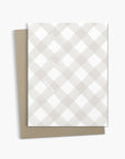 Grey Plaid Birthday Greeting Card - Cloth + Cabin