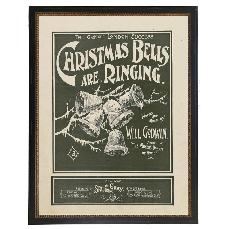 Framed Christmas poster F
