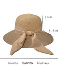 Summer Elegant Beach Bow Straw Hat_CWAH3407 - Cloth + Cabin