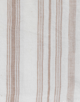 Stripe Napkin in Nougat/Set Of 4 - Cloth + Cabin