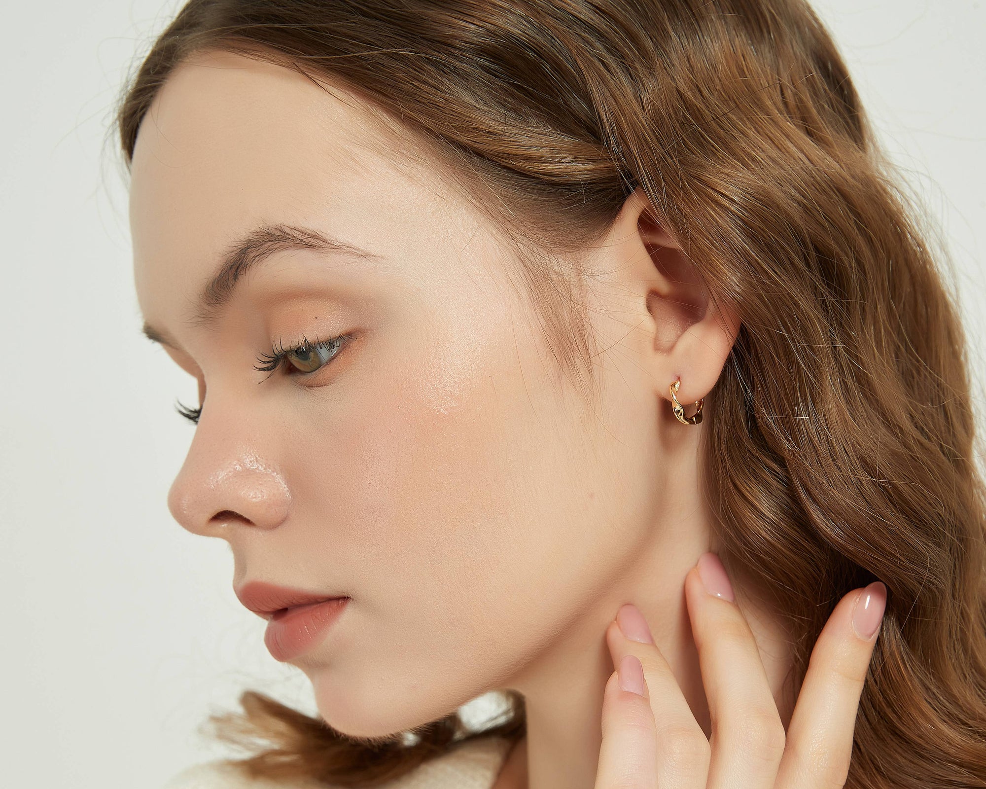 Ariel 18k Gold Twist Hoop Earring - Cloth + Cabin