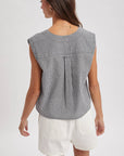 Daniela Gingham Button-Up Tank Top - Cloth + Cabin