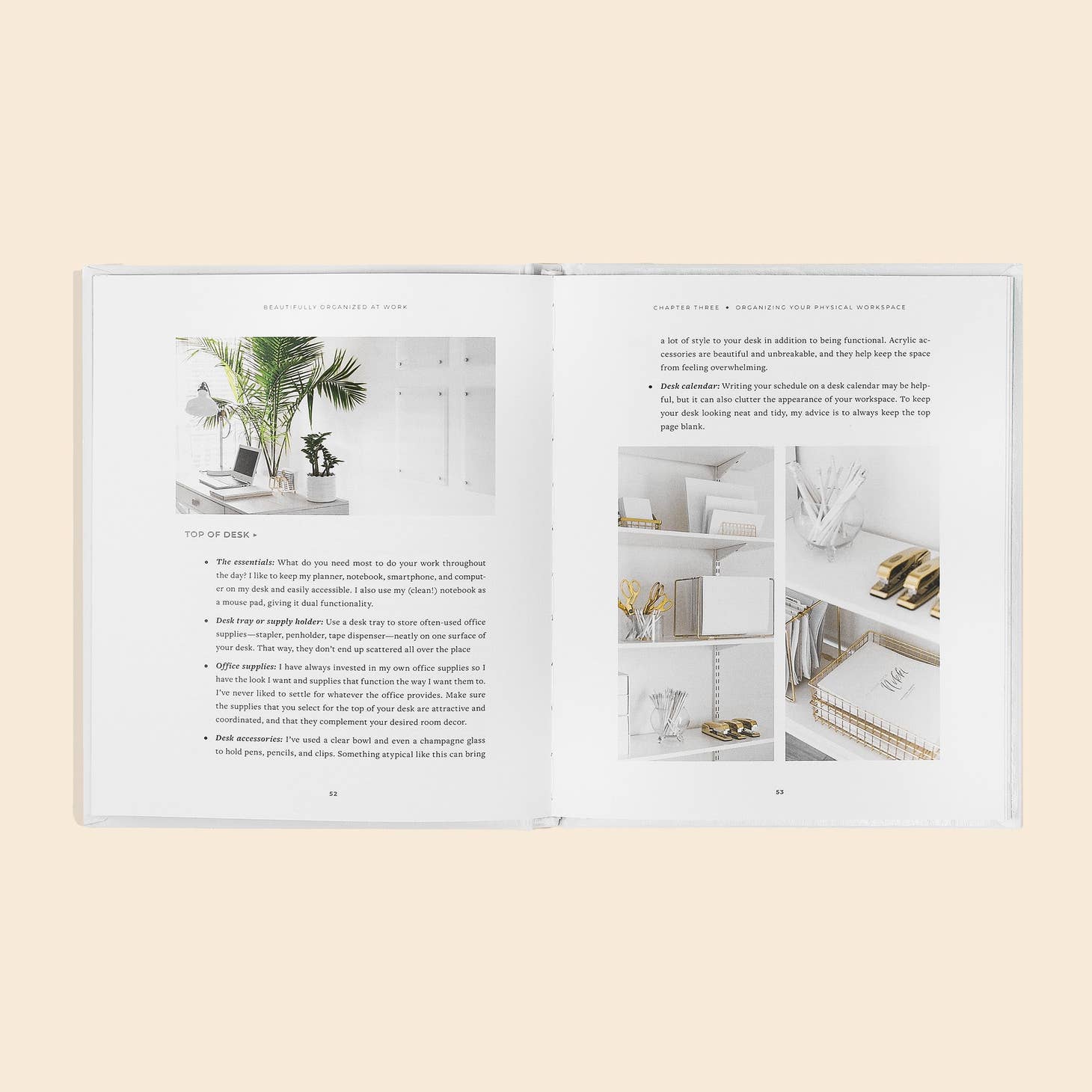 Beautifully Organized at Work Hardcover Book - Cloth + Cabin