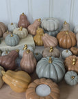 Concrete Pumpkins /  White - Cloth + Cabin